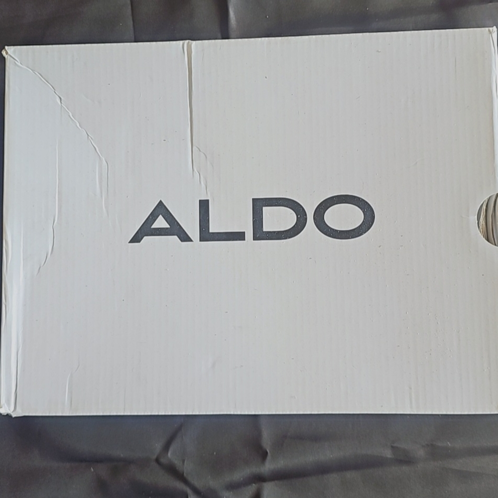 Aldo White Shoe Box with Black Logo